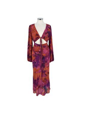 knee length dresses for ladies Picnic in Provence Smocked Tiered Midi Dress – Impressions Online Boutique main image 0